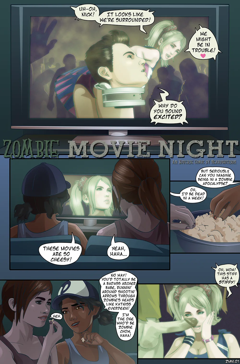 Zombie Movie Night page 1 full