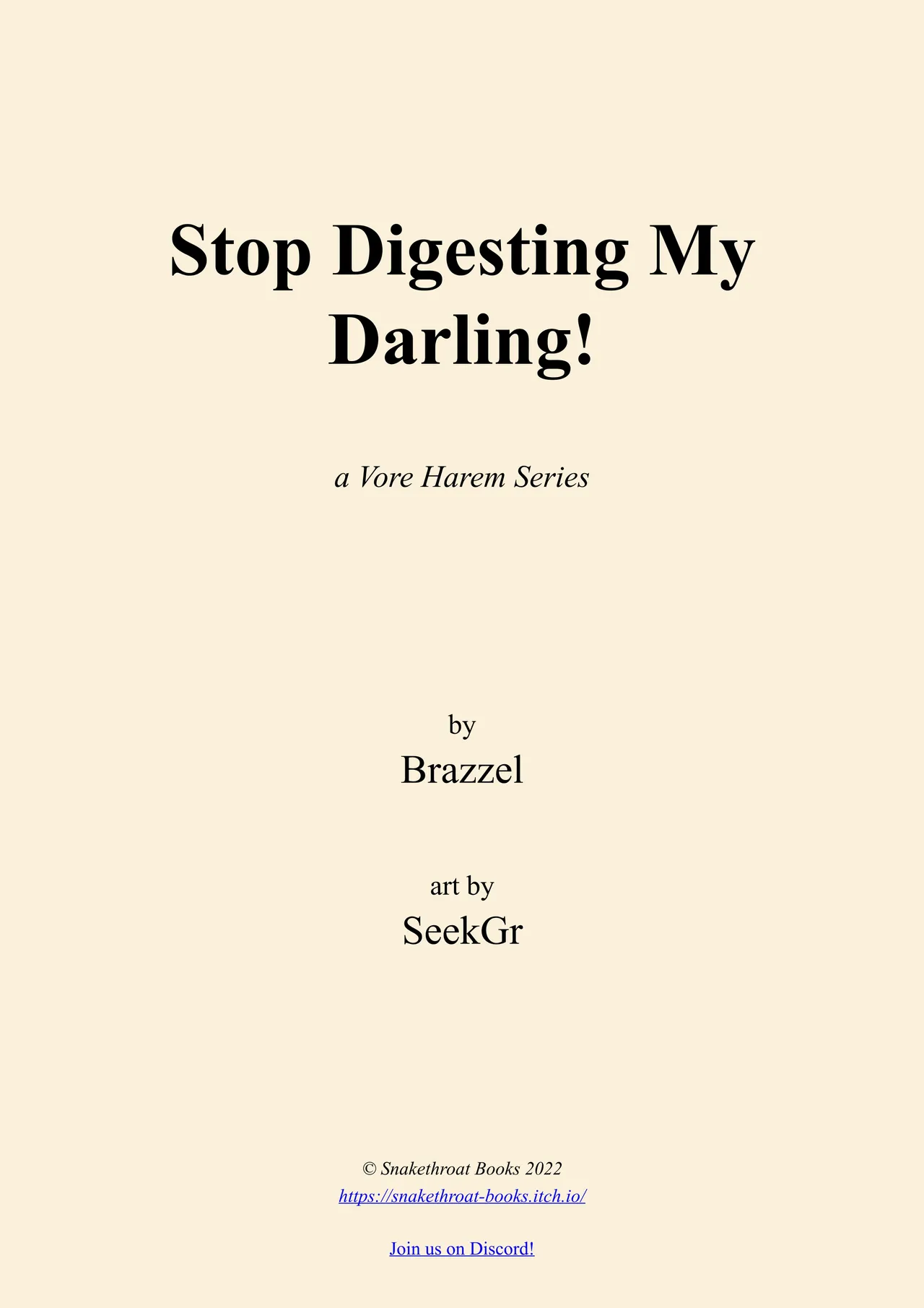 Stop Digesting my Darling page 3 full