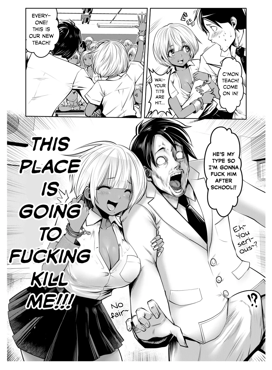 Black Gakkou ni Tsutomete Shimatta Sensei - Transferred to the Gyaru Academy vol 1 page 6 full