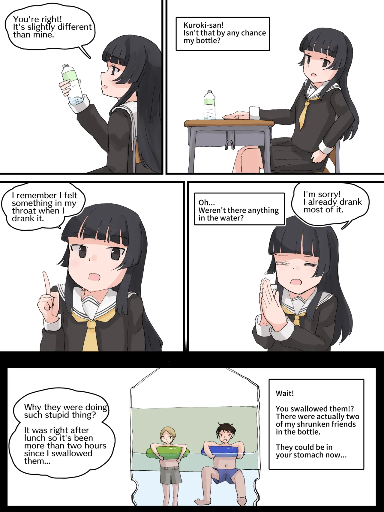 A girl who unknowingly swallowed classmates who were shrunk page 2 full