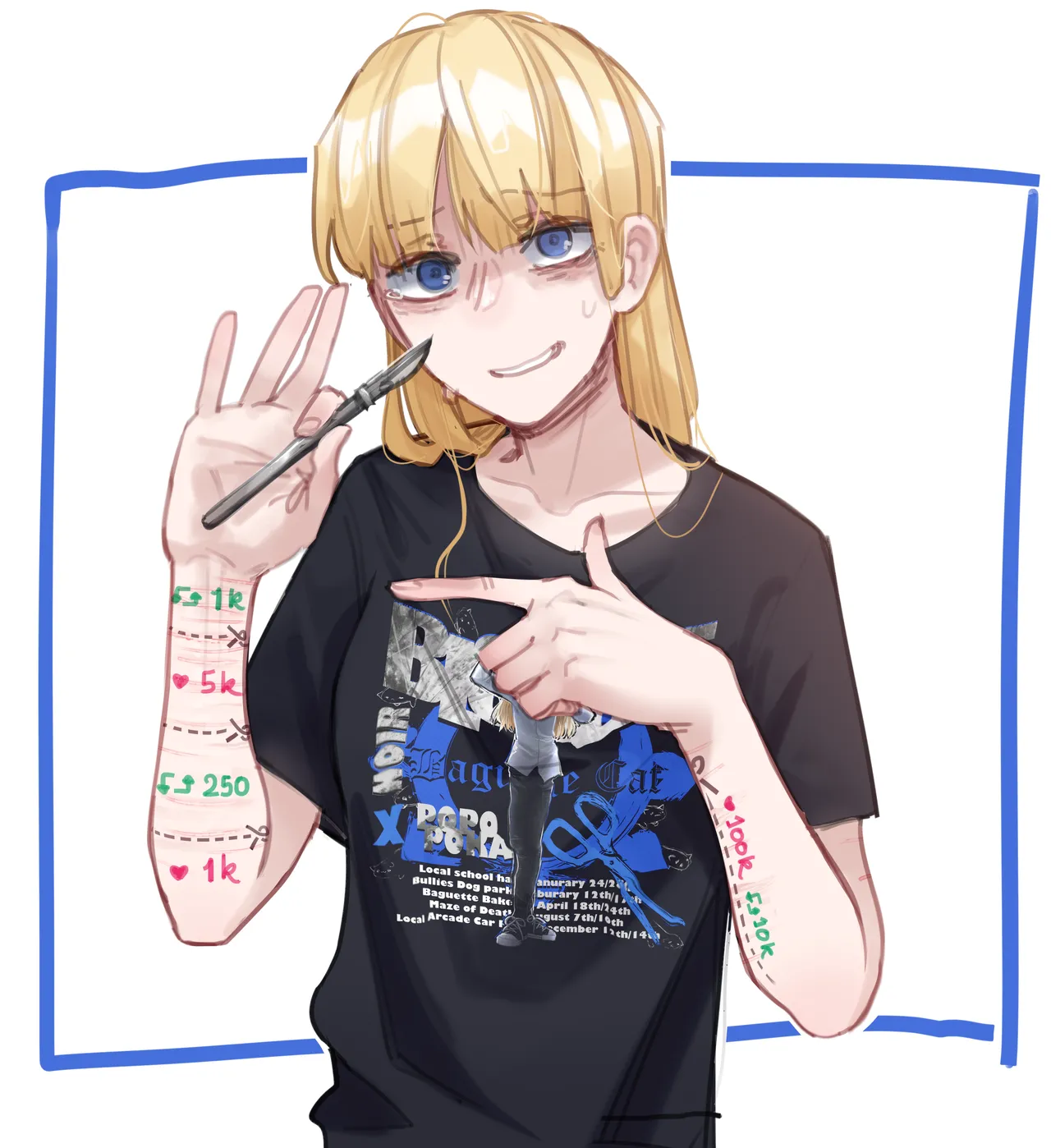 Blondie's t-shirt page 1 full