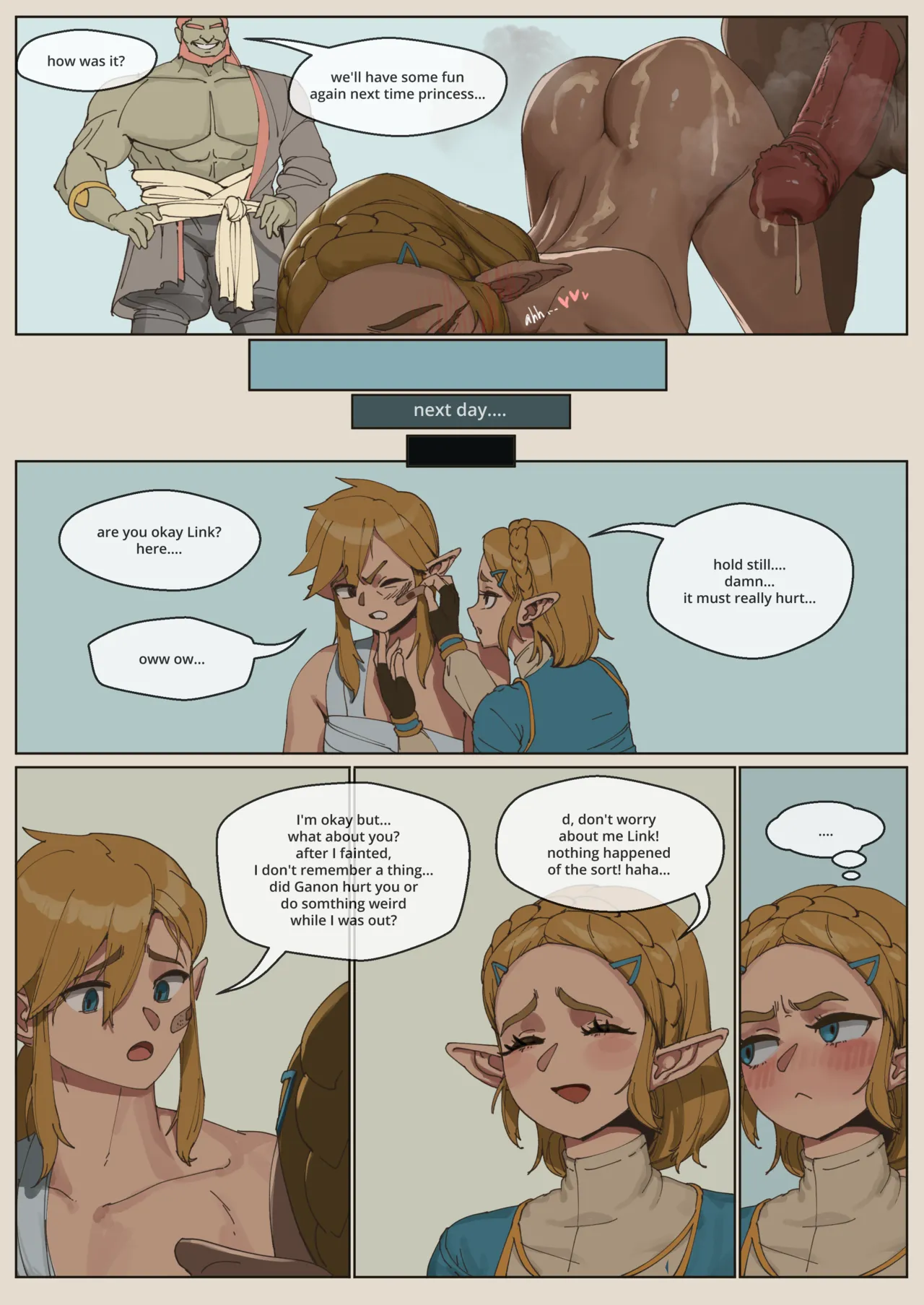 Zelda after Link passes out page 2 full