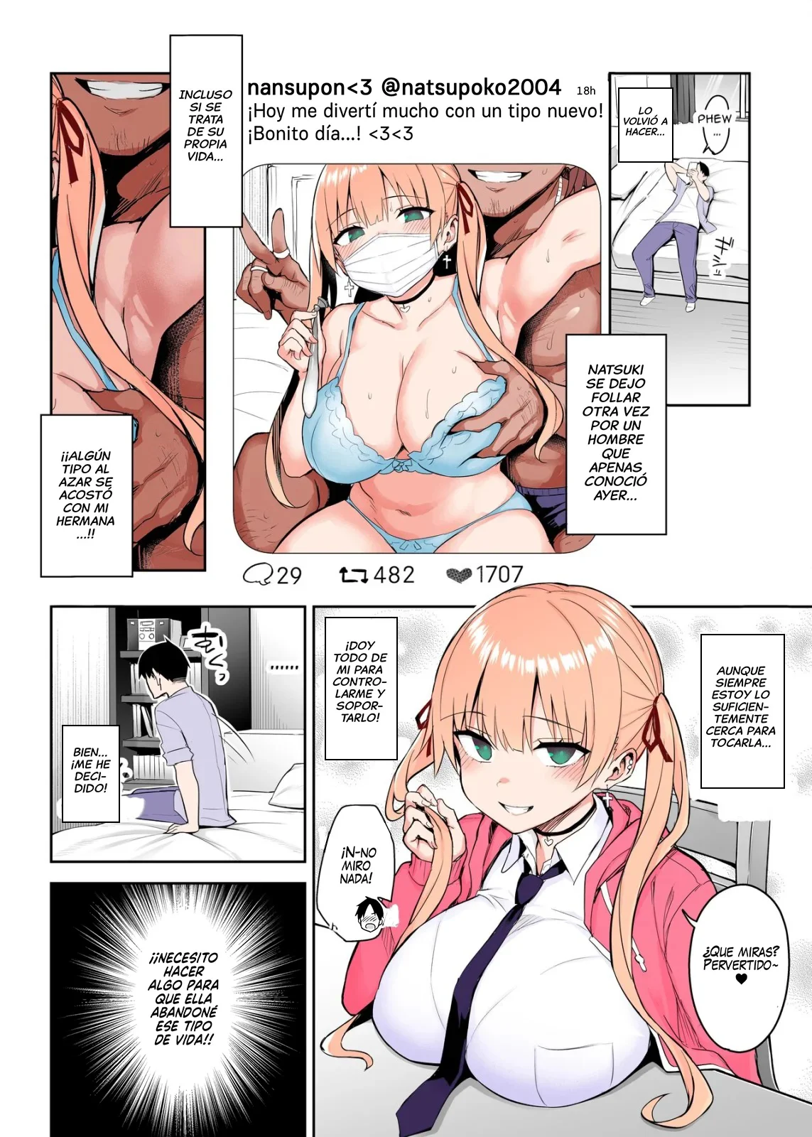 Moto InCha no Kyonyuu Yariman Imouto ga Erosugite, Onii-chan wa Mou...!! 2 | Mi Hermanita quien era una comelibros se convirtió en una Puta de grandes Tetas, Entonces yo...!! 2 page 10 full