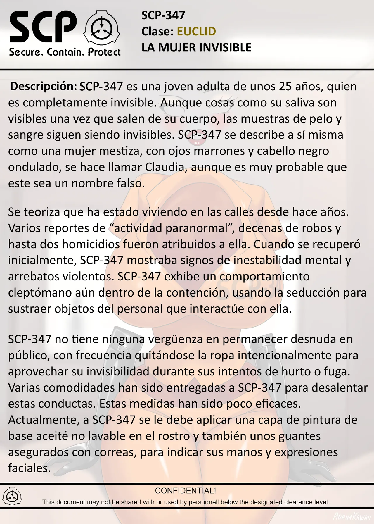 SCP-347 INVISIBLE WOMAN page 2 full