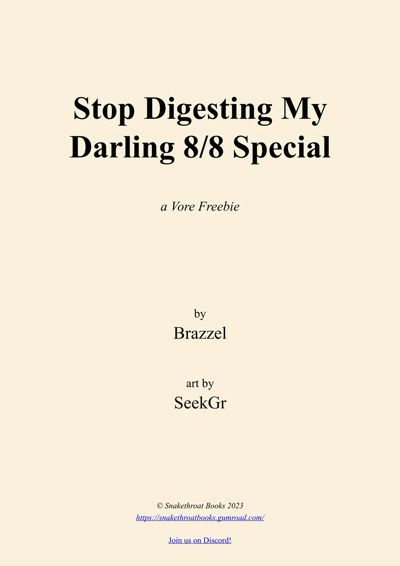 Stop Digesting my Darling special page 2 full