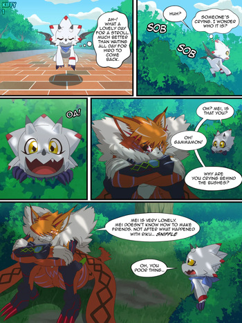 Gammamon x Meicrackmon: Friends with BENEFITS. cover