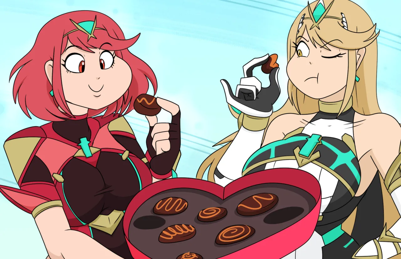 Love for All - Pyra &amp; Mythra + Korsica &amp; Peppermint page 1 full