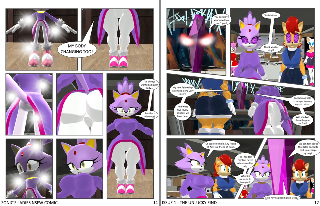 Sonic's Ladies and the Cursed Crystal page 7 full