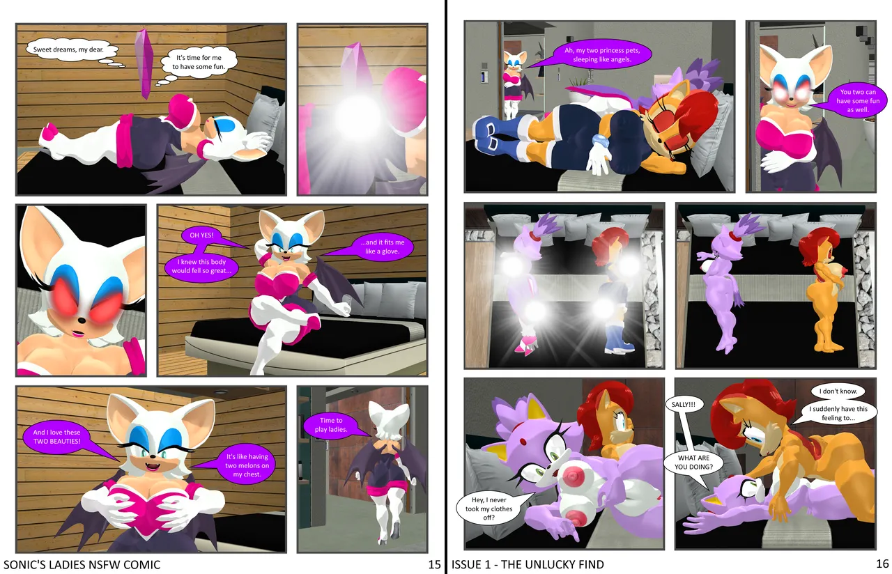 Sonic's Ladies and the Cursed Crystal page 9 full