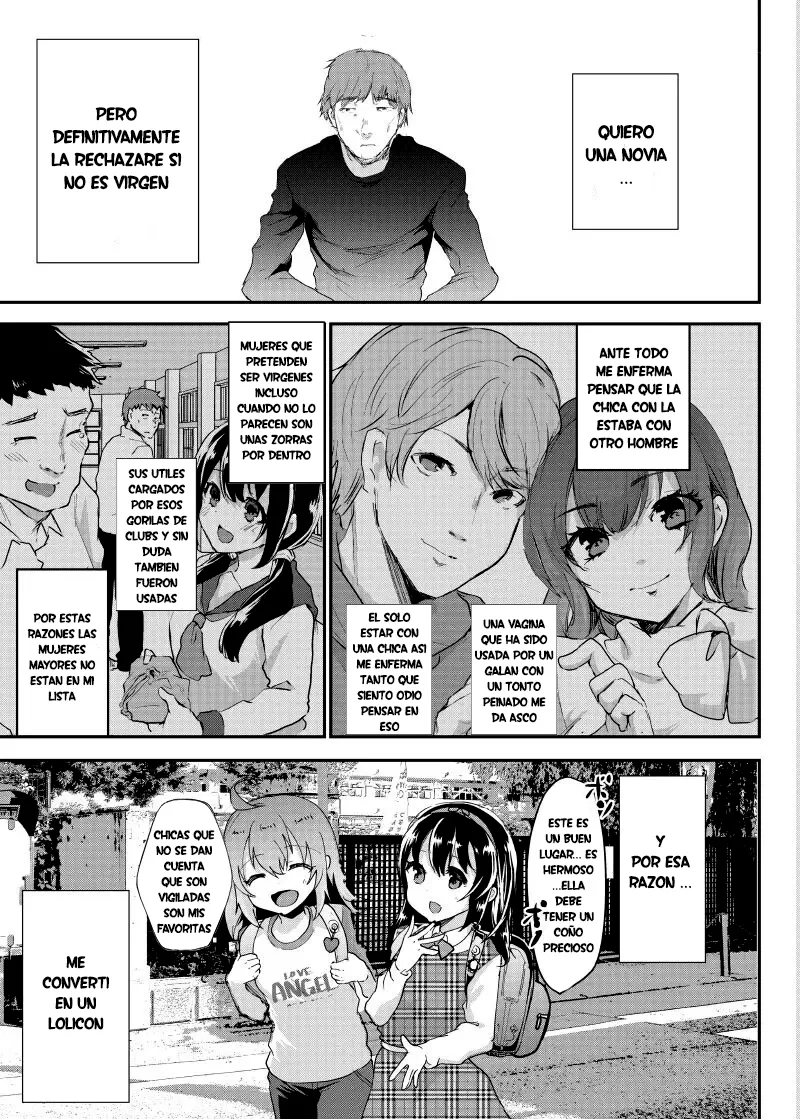 Gal JS Yui-chan to Shojo Chuu Raper | La pequeña Yui y el violador virgen page 4 full