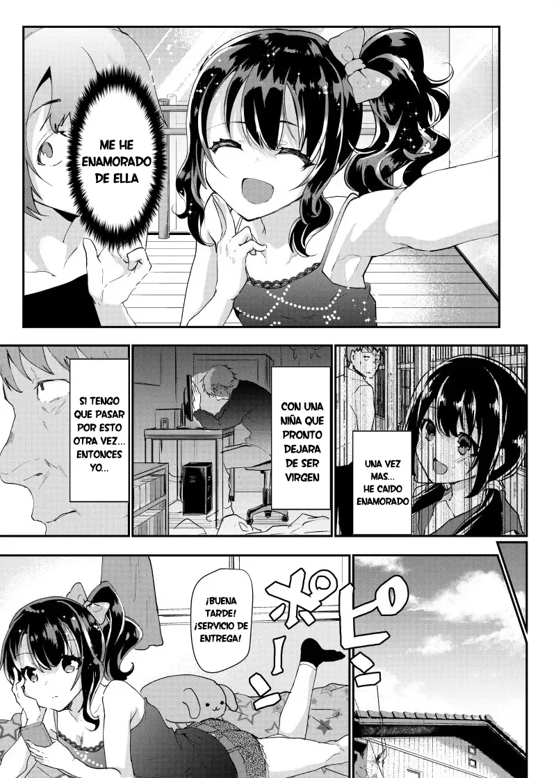 Gal JS Yui-chan to Shojo Chuu Raper | La pequeña Yui y el violador virgen page 8 full