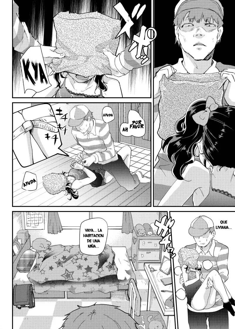 Gal JS Yui-chan to Shojo Chuu Raper | La pequeña Yui y el violador virgen page 9 full