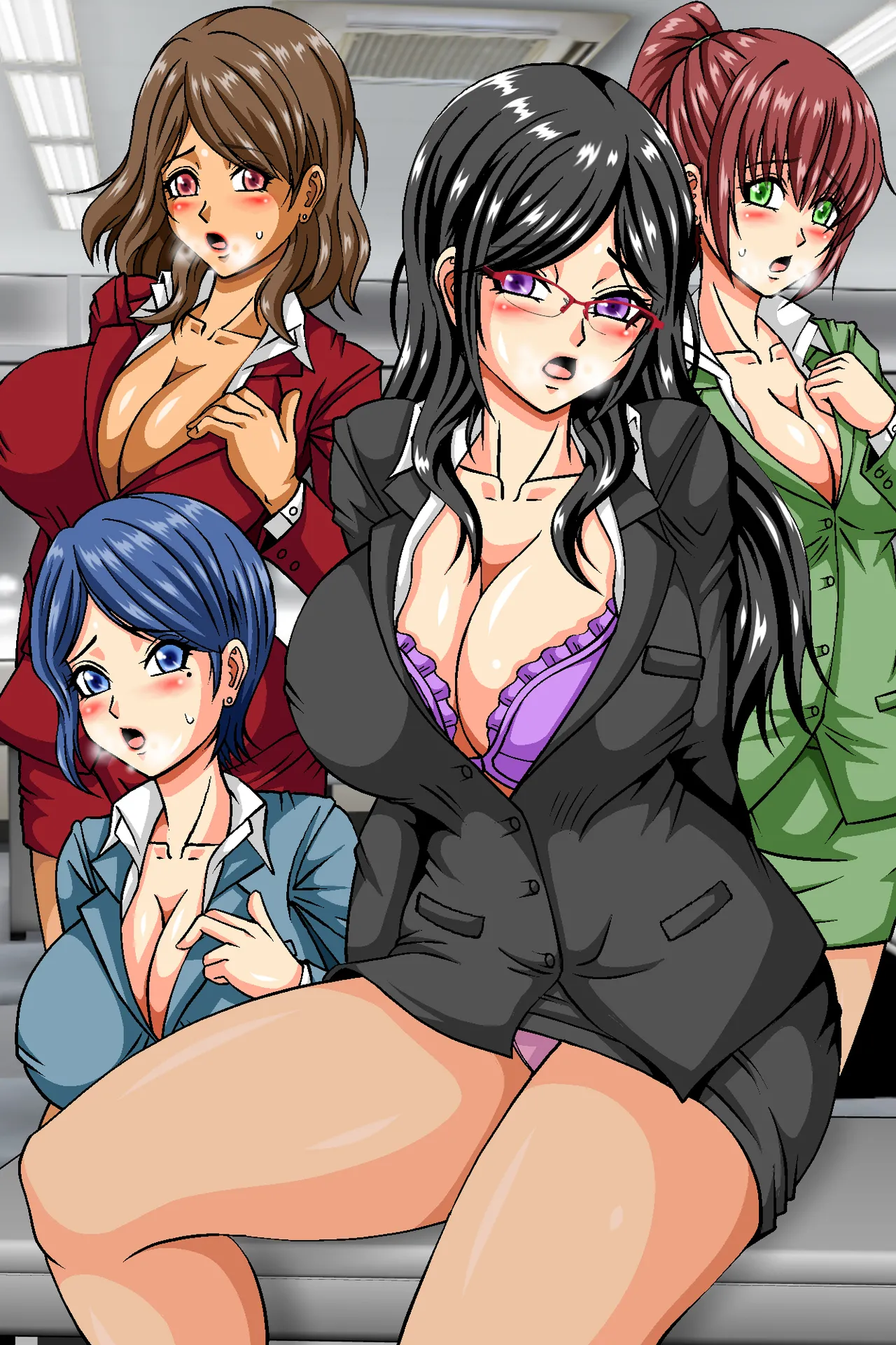 俺のザーメン欲しがるビッチだらけのオフィスに変えたら毎日種付けし放題のハーレム業務になったw page 2 full