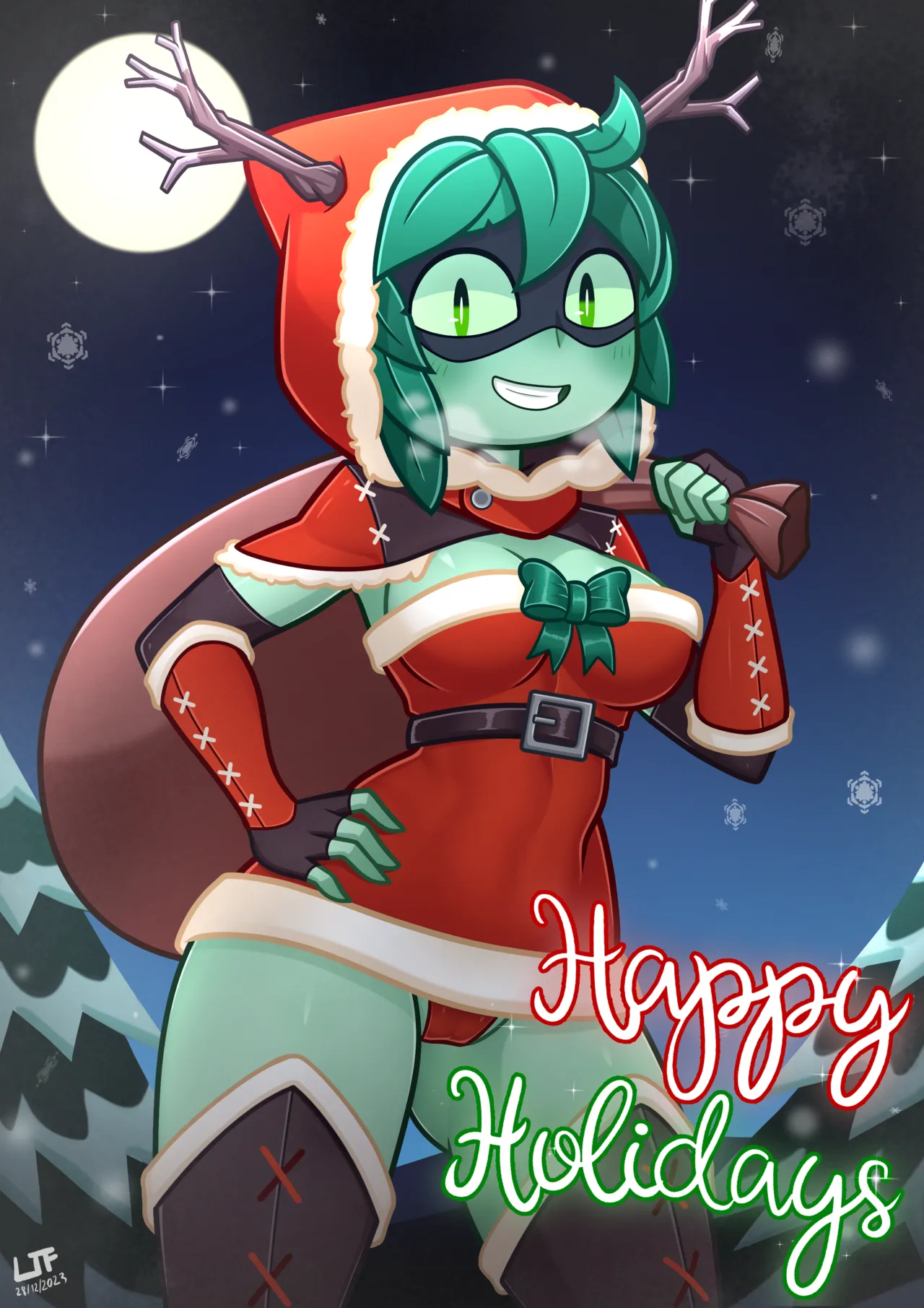 Huntress Wizard christmas present page 1 full