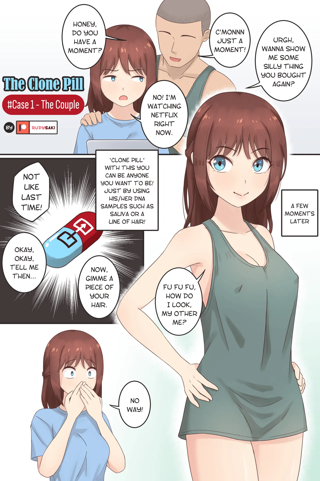 The Clone Pill: #Case 1 - The Couple page 1 full