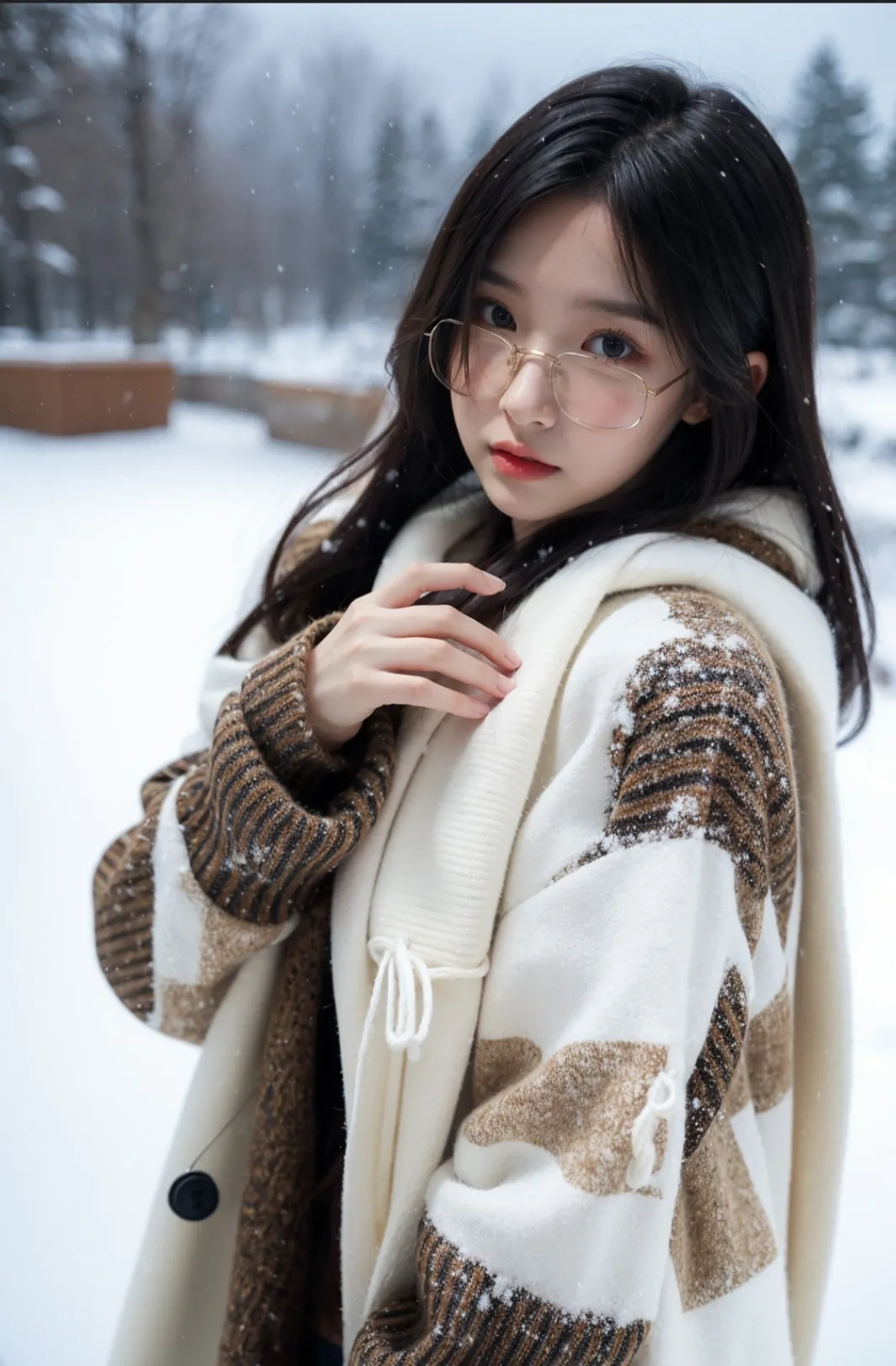 Pretty girl in winter page 1 full