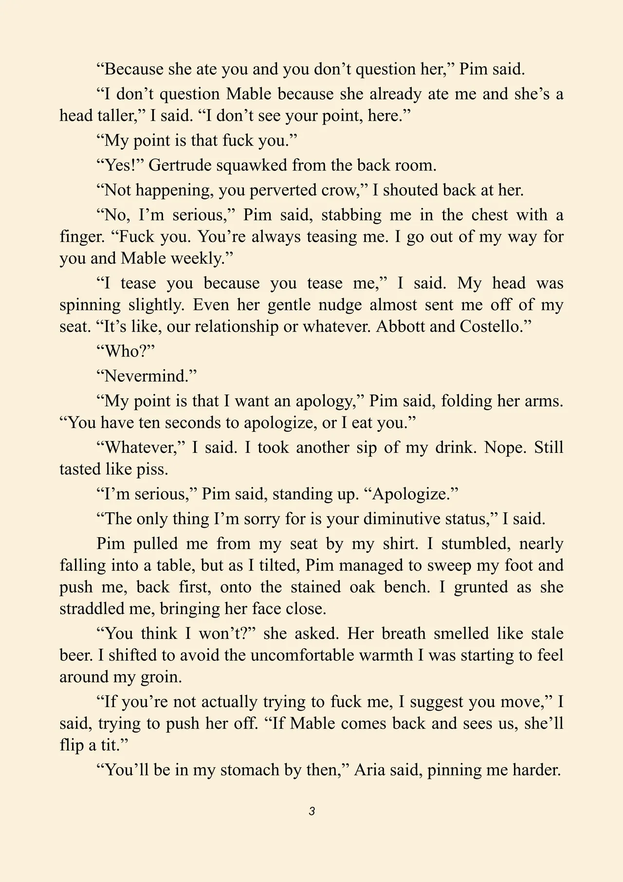 Stuck in another world where all the girls want to fuck and eat me 3.5 page 7 full