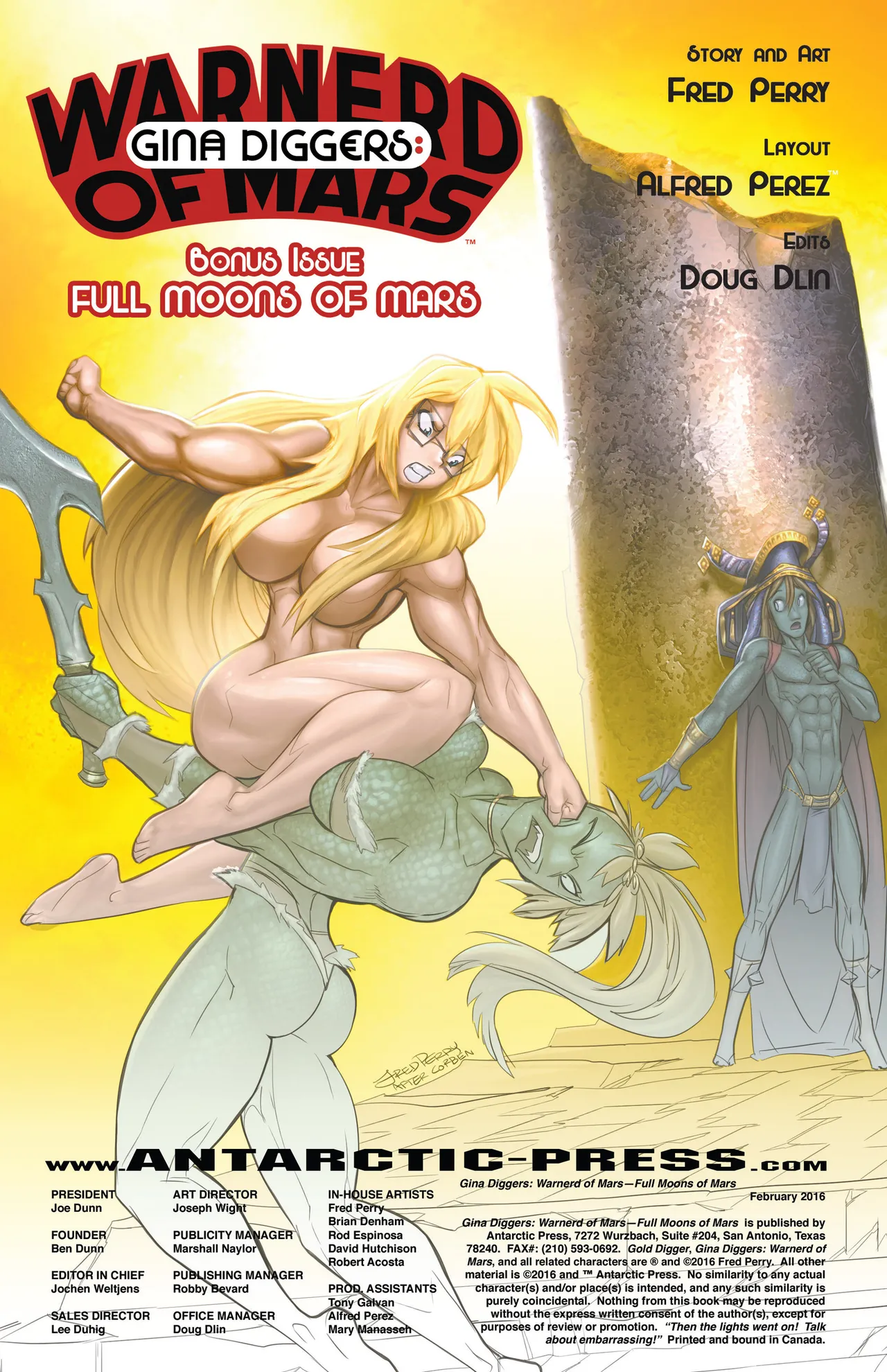Gina Diggers: Warnerd of Mars - Bonus Issue Full Moons of Mars page 2 full