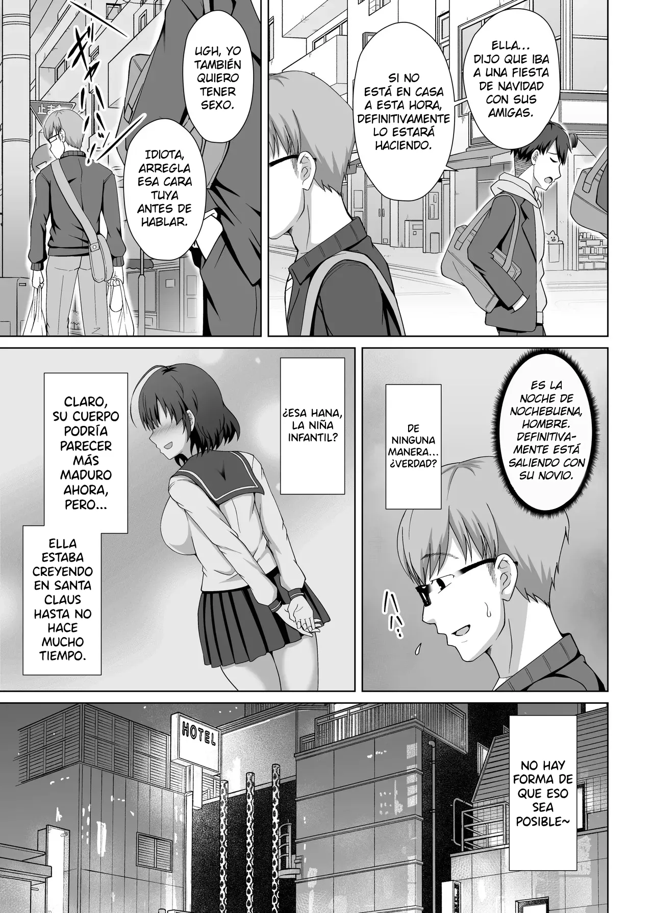 Imouto ga Asagaeri shita Christmas ~Teshio ni Kaketa Imouto wa Yarichin Kareshi ni Sei no Roku Jikan Kotteri Dakareteita~ | Mi Hermanita Llegó a Casa Temprano en la Mañana ~Mi Querida Hermana Pequeña, a Quien he Criado con Tanto Cuidado, Fue Completamente Violada por su Novio Playboy durante Seis Horas Apasionadas~ page 10 full