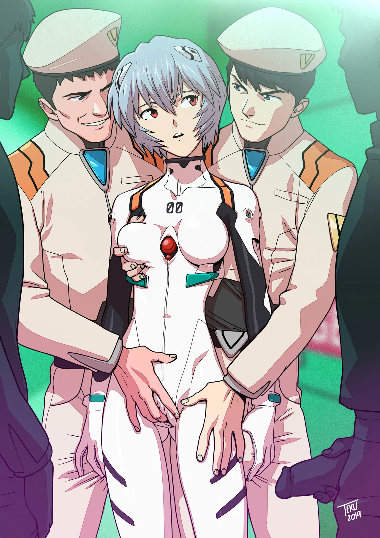 Rei x NERV Staff page 1 full
