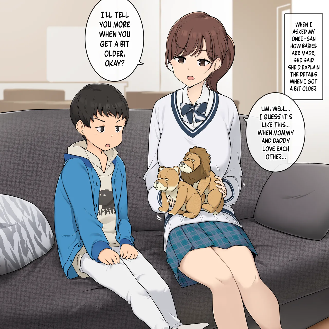 Kozukuri no Shikata o Dankai-teki ni Oshiete Kureru Onee-san | An Onee-san Who Teaches Me Step by Step How to Make a Baby page 1 full