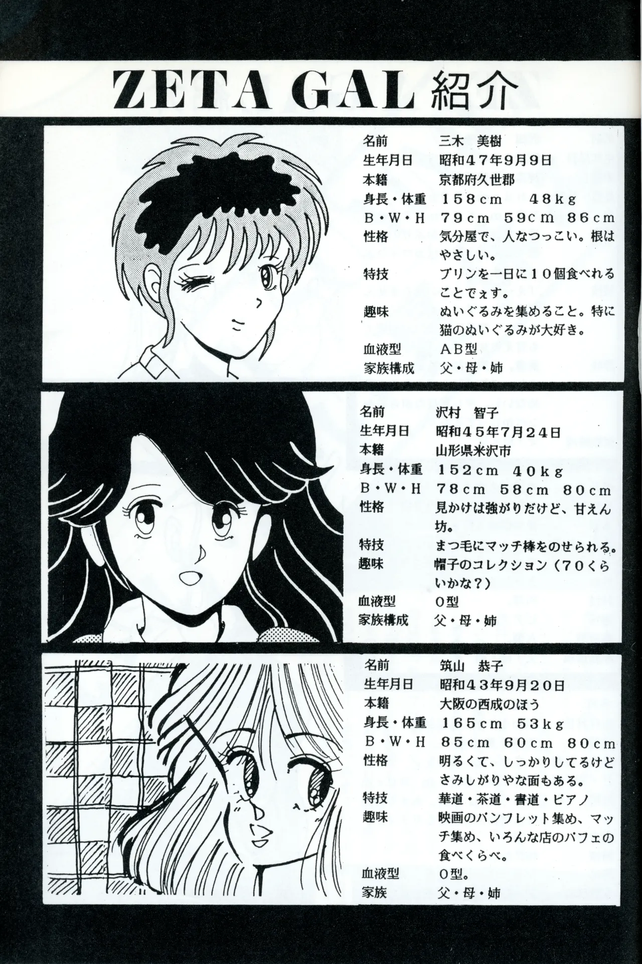 Graphic idol information magazine "ZETA" first issue.2 page 6 full