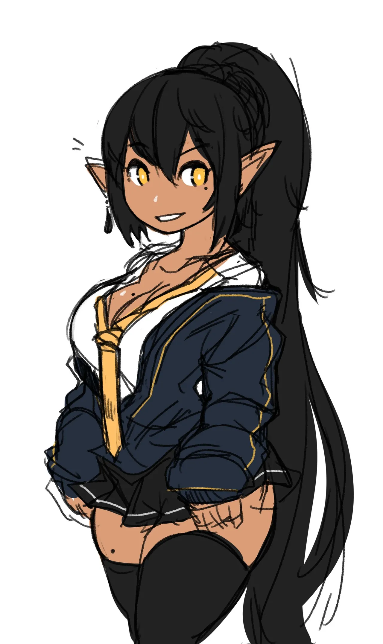 River - Dark Elf Gal page 1 full