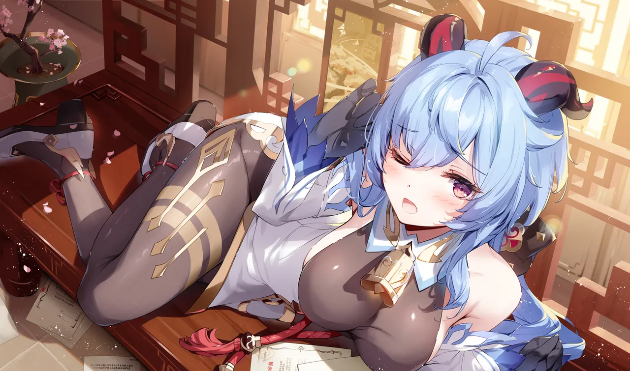 お昼寝中にいたずらされた甘雨ちゃん page 2 full