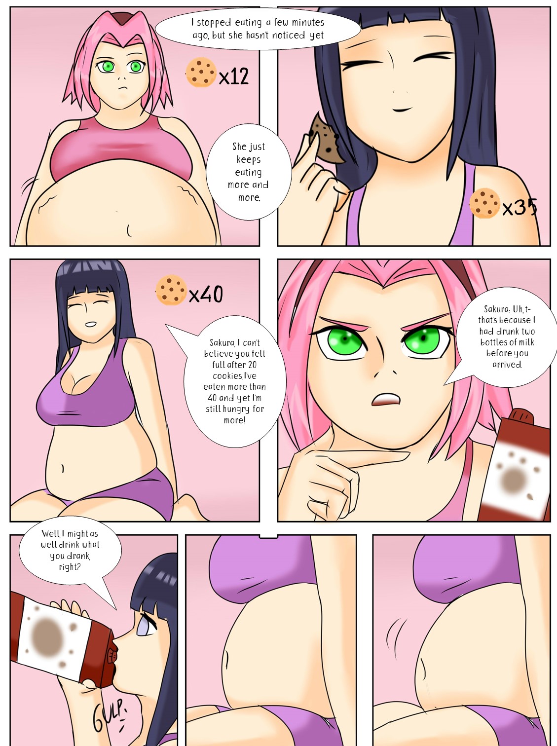 Sakura, Hinata, Tsunade weight gain page 8 full