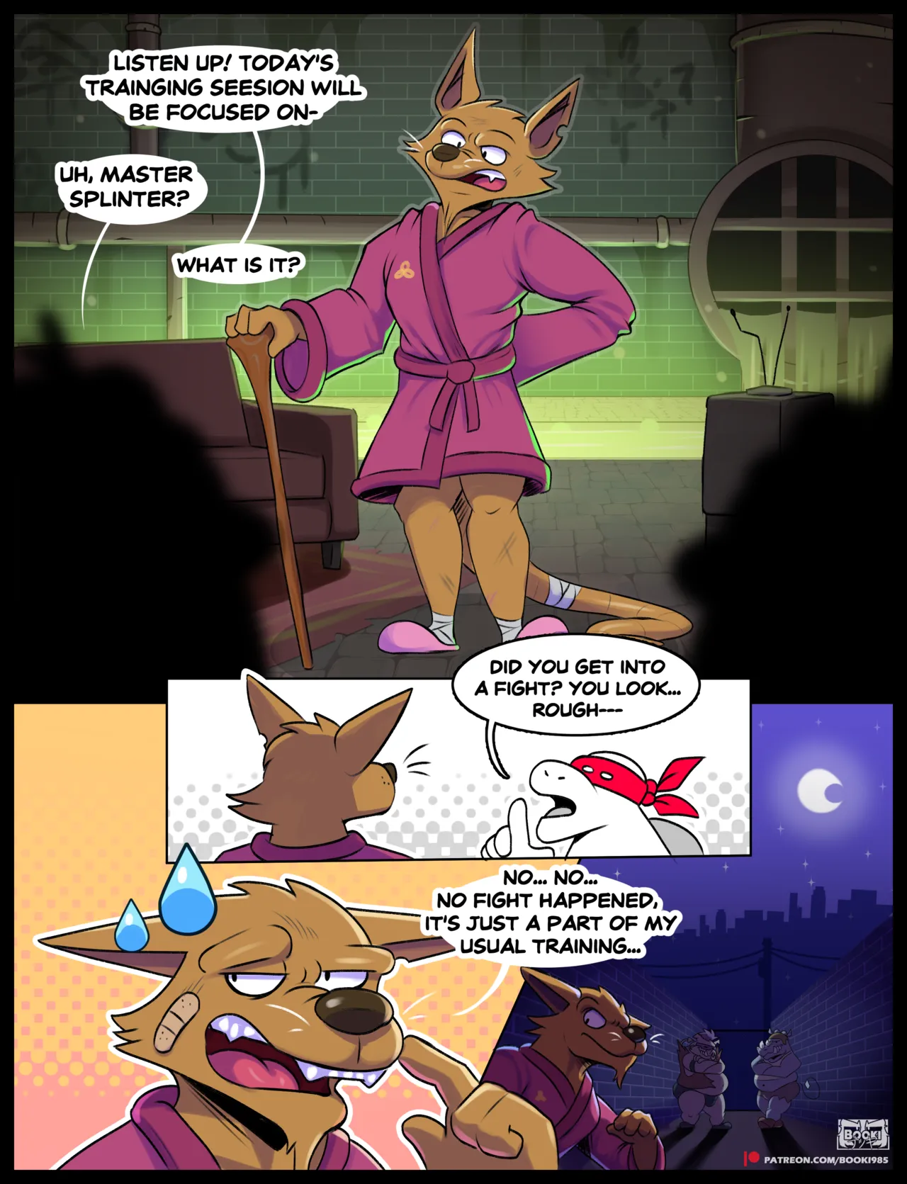 Splinter Gets Spitroasted page 1 full