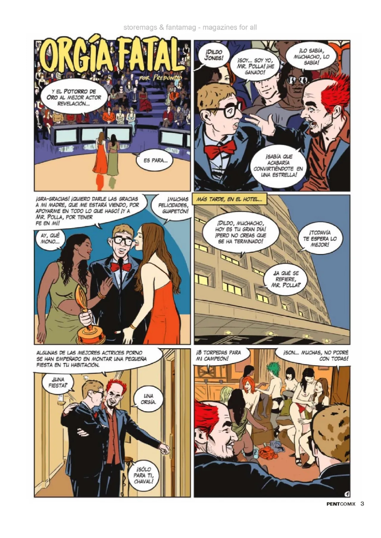 Penthouse Comix #99 page 3 full