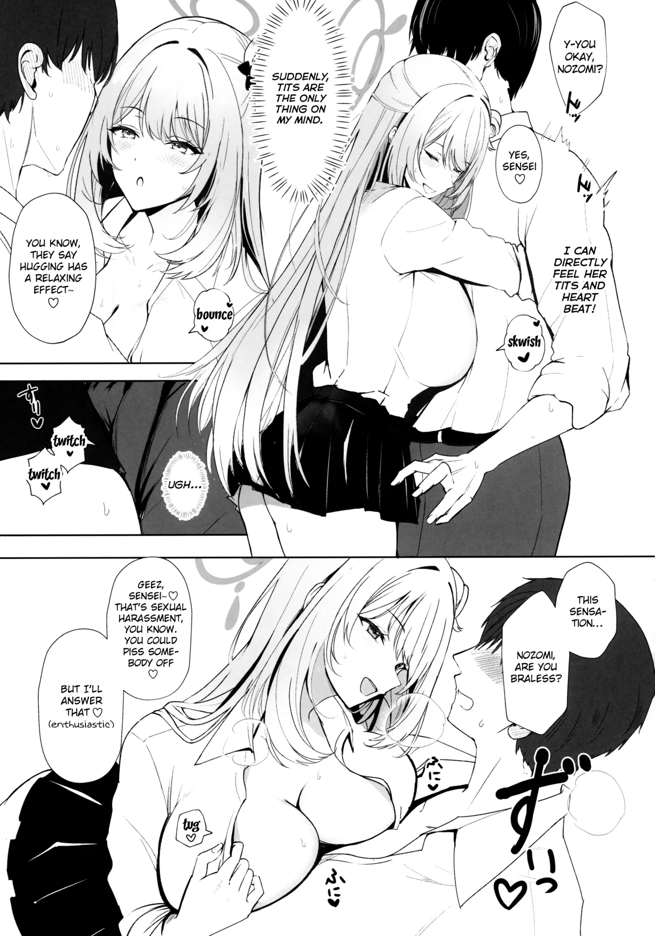 Koukando Saidai M Cup Dekapai Bisyoujo no Zenkoutei Ichaama Namahame Koubi de Sensei ga Kizetsu Suru Made Seishi Shibori Torareru Hon | Max Affection A Book in which Sensei Gets His Jizz Milked Until Passing Out From Fully Consensual Sweet Loving Bareback Mating with a Pretty Girl with Huge M Cup Tits page 6 full