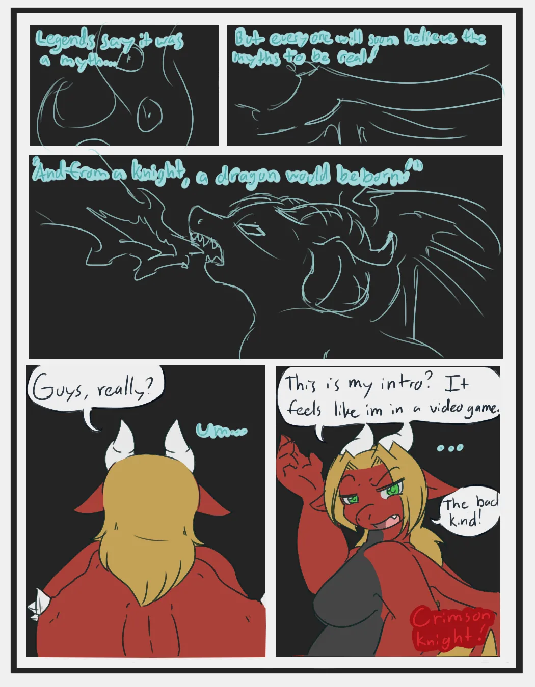 Crimson Knight page 1 full