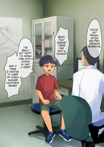 Nyotaika Kyuuseichou Shoukougun ni Kakacchatta Ko | A Boy Got Infected with Feminization Age Progression Syndrome cover