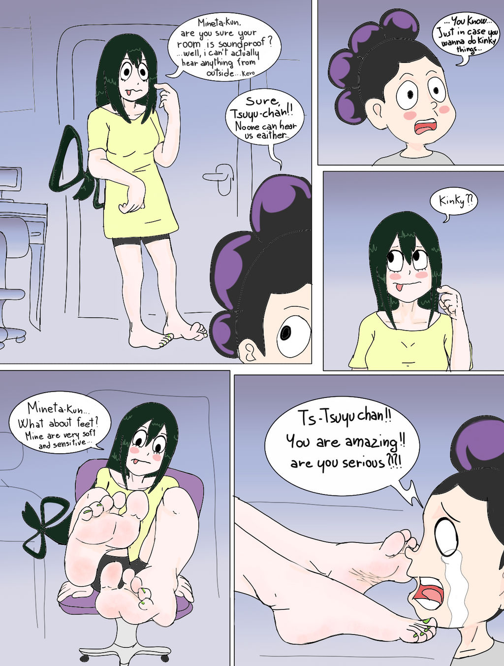 Narutobyrufy - TSUYU-CHAN FEET TICKLE page 2 full