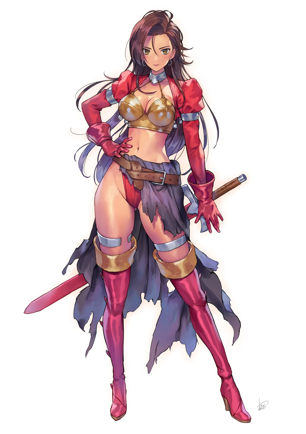 同人ゲーム「スーパードラモンクエスト」よりアイラ。元ネタはドラゴンクエストⅦのアイラ page 1 full