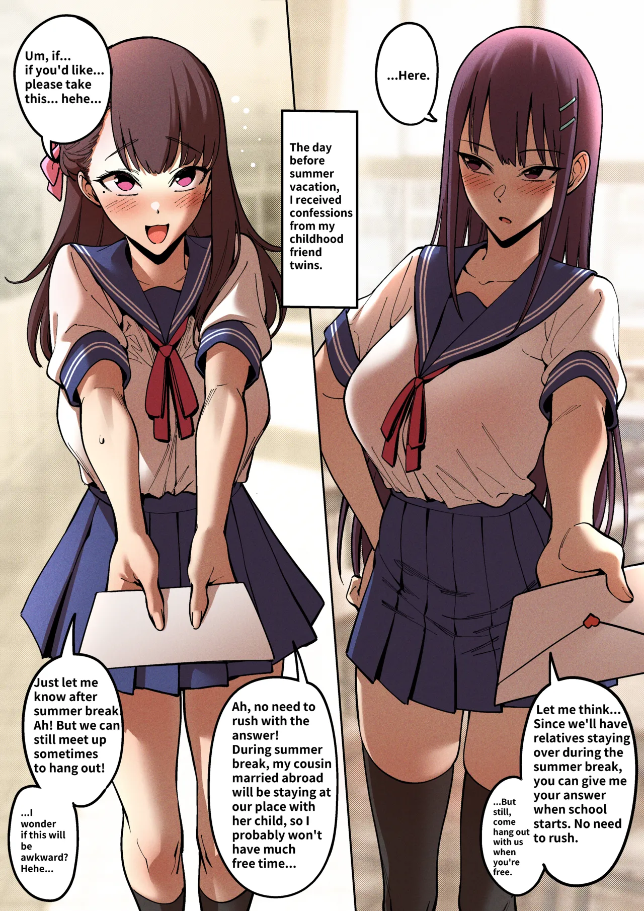 Summer Vacation with the Twin Childhood Friend 1 &amp; 2 page 2 full