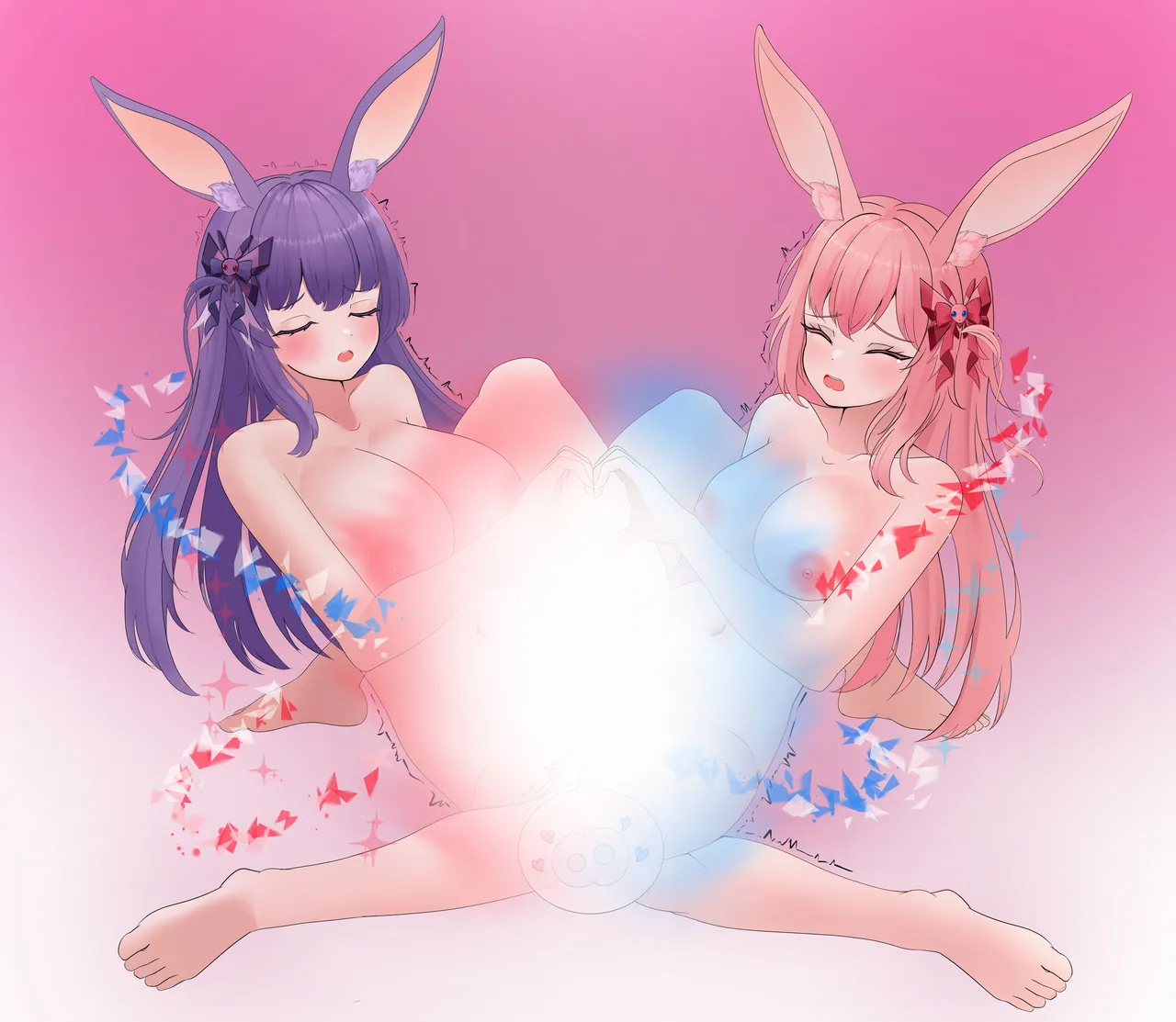 Let's combine with a "Kaiawase" adjust type! Magical Girls Sisters page 9 full