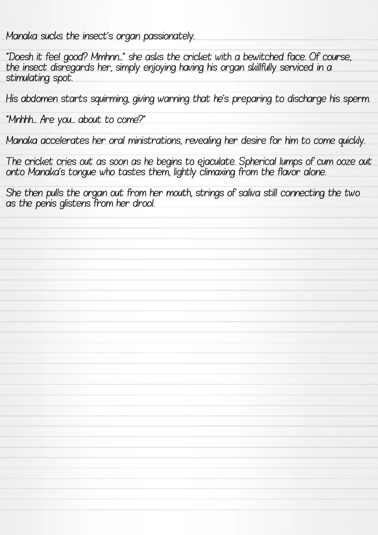 Misuke's Short Stories 21 - Manaka &amp; A Gathering of Insects page 3 full