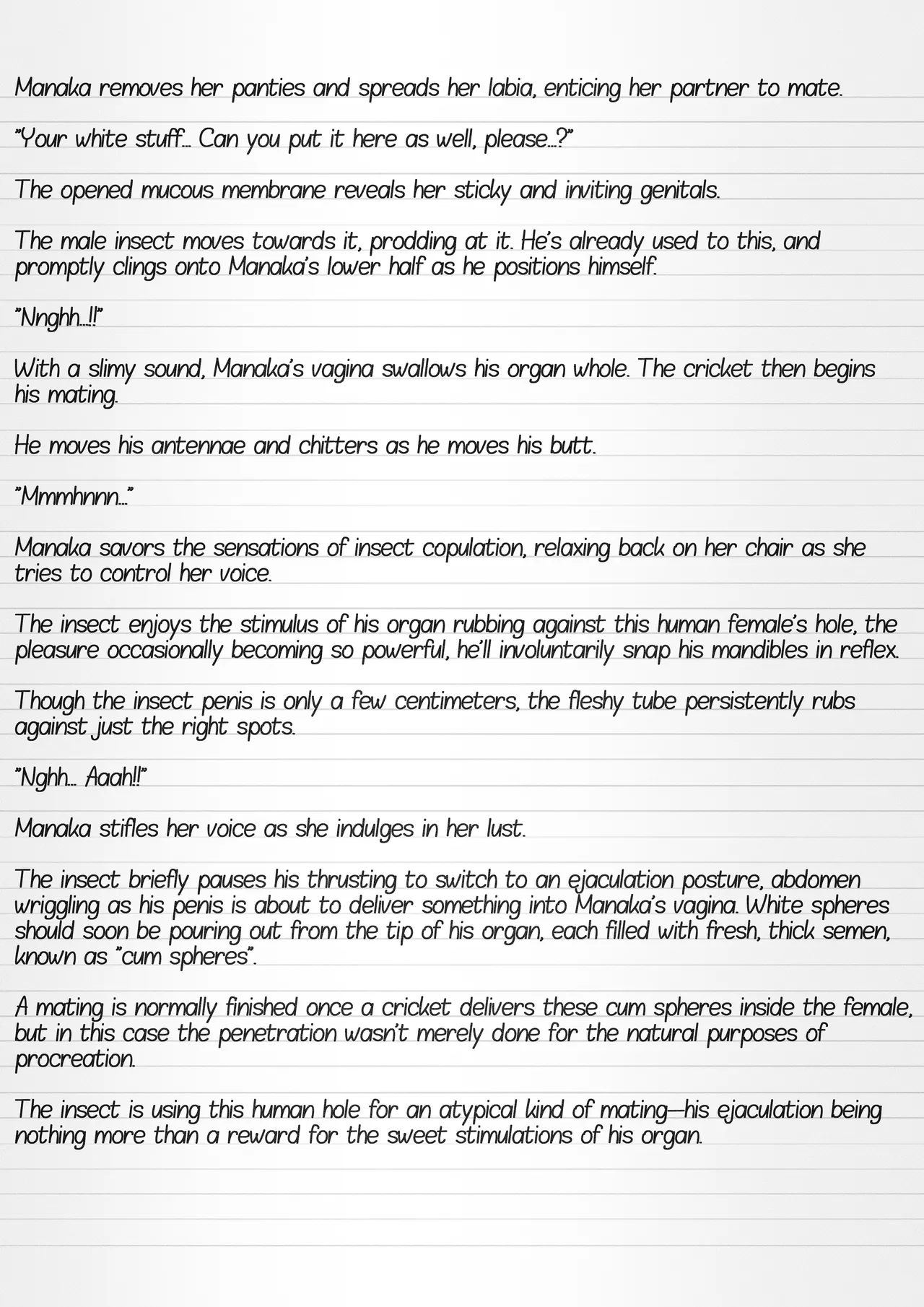 Misuke's Short Stories 21 - Manaka &amp; A Gathering of Insects page 5 full