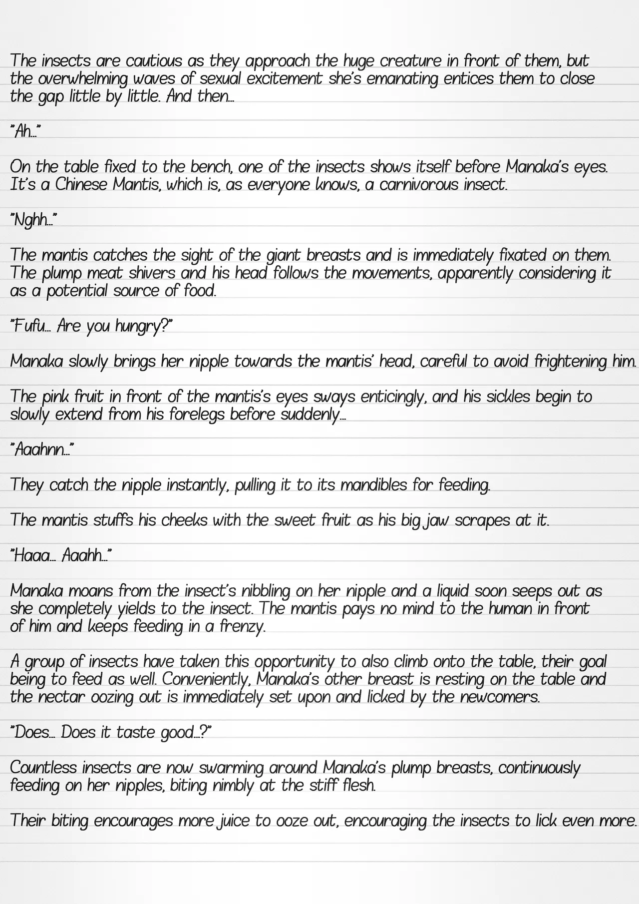 Misuke's Short Stories 21 - Manaka &amp; A Gathering of Insects page 9 full