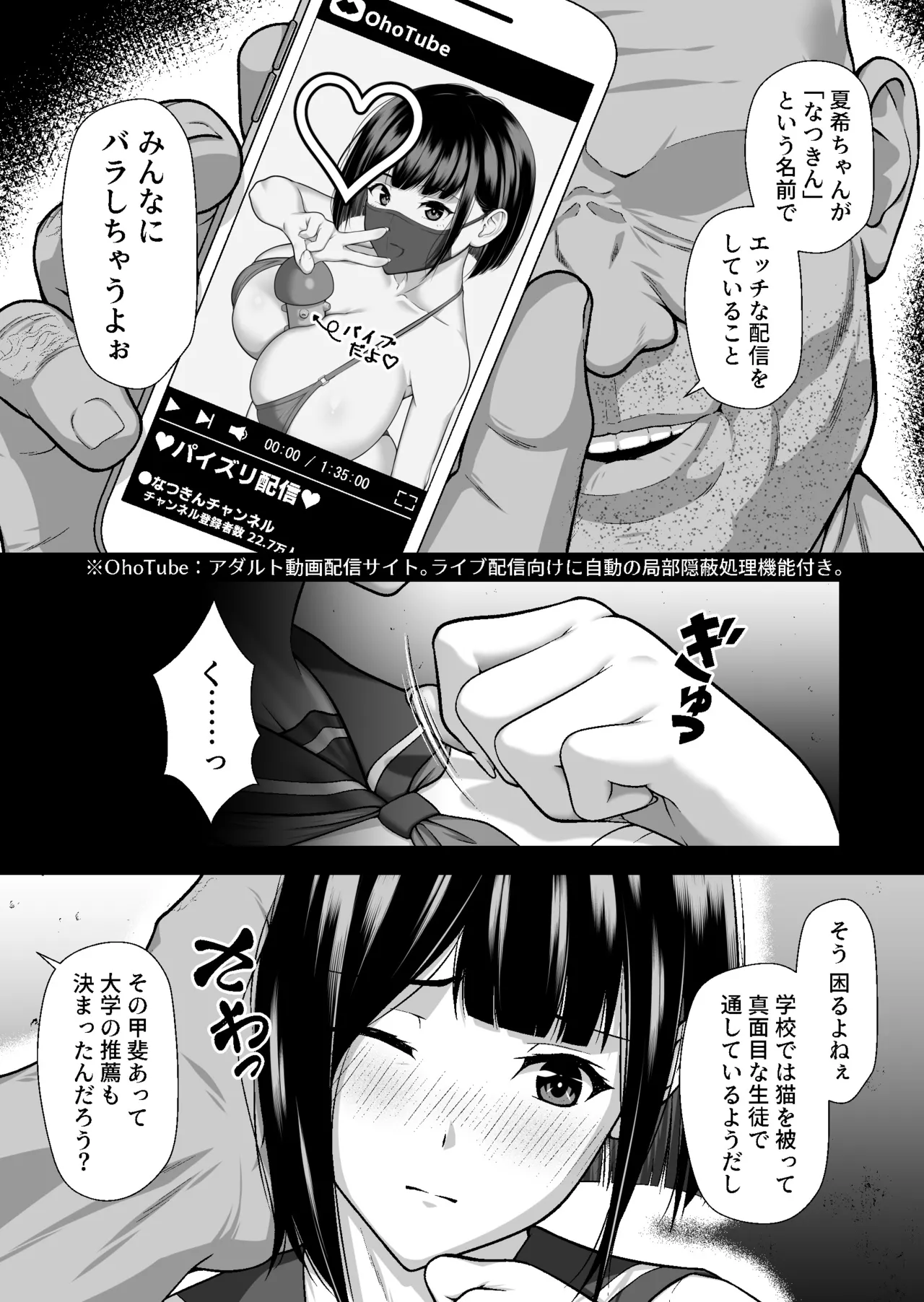 Yararetagari  -Mibare shita Kyonyuu Douga Haishinsha ga Ero Kyouni Ochiru made- page 8 full