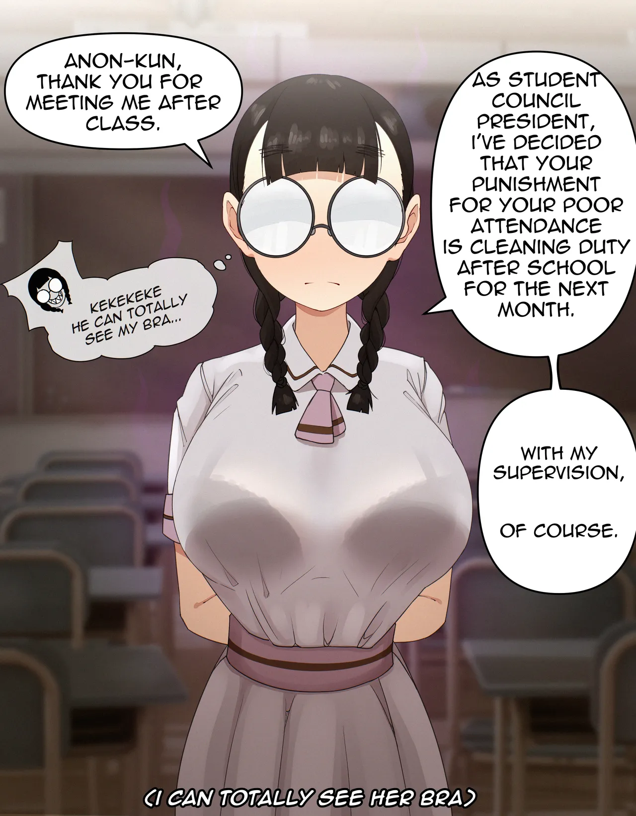 Reiko Mizushima, Student Council President page 1 full