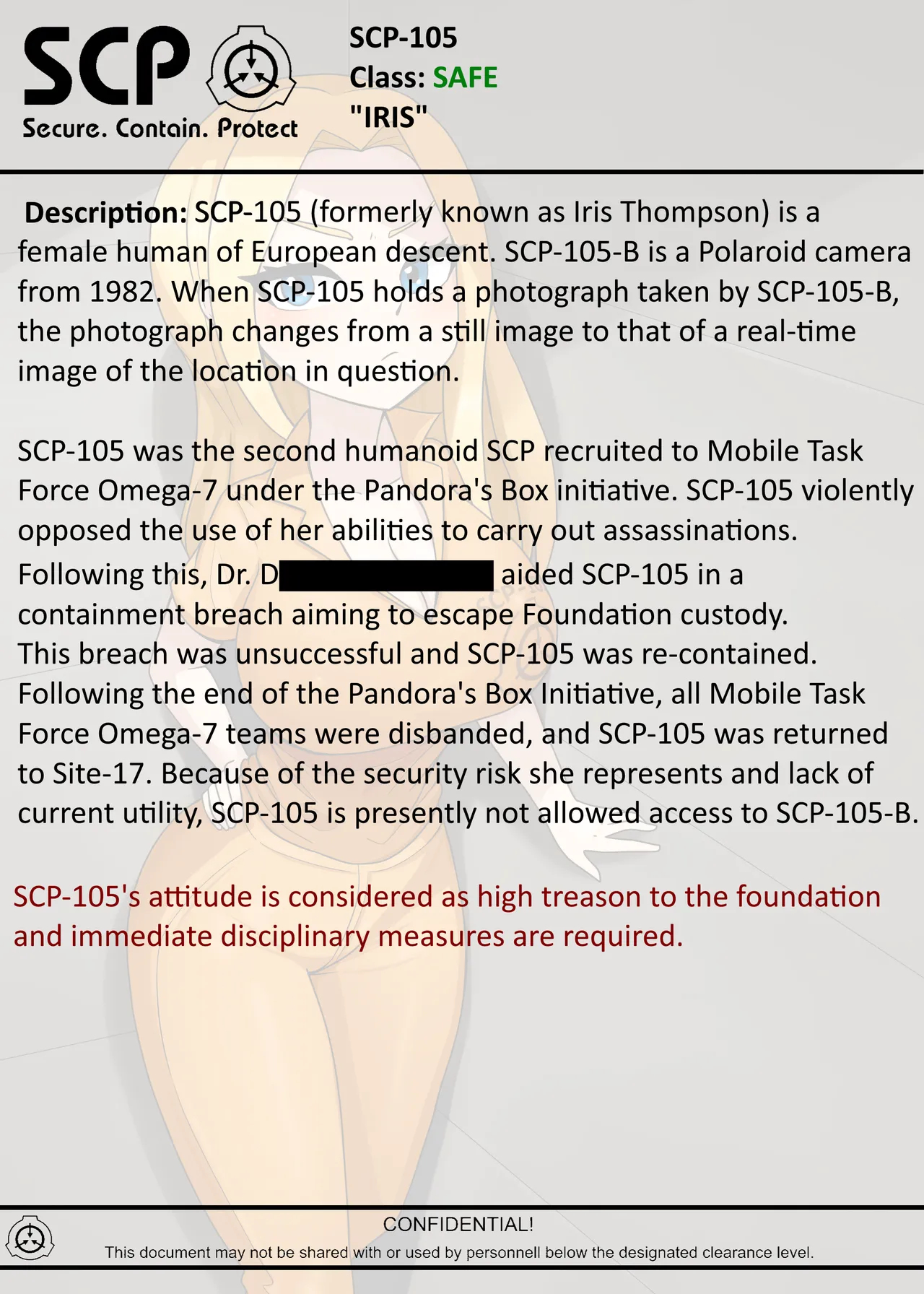 SCP-105 "IRIS" page 2 full