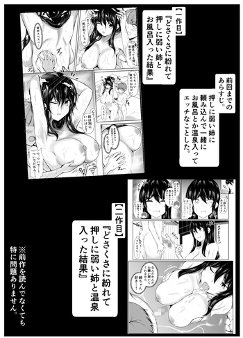 どさくさに紛れて押しに弱い姉と乳首当てゲームした結果 cover