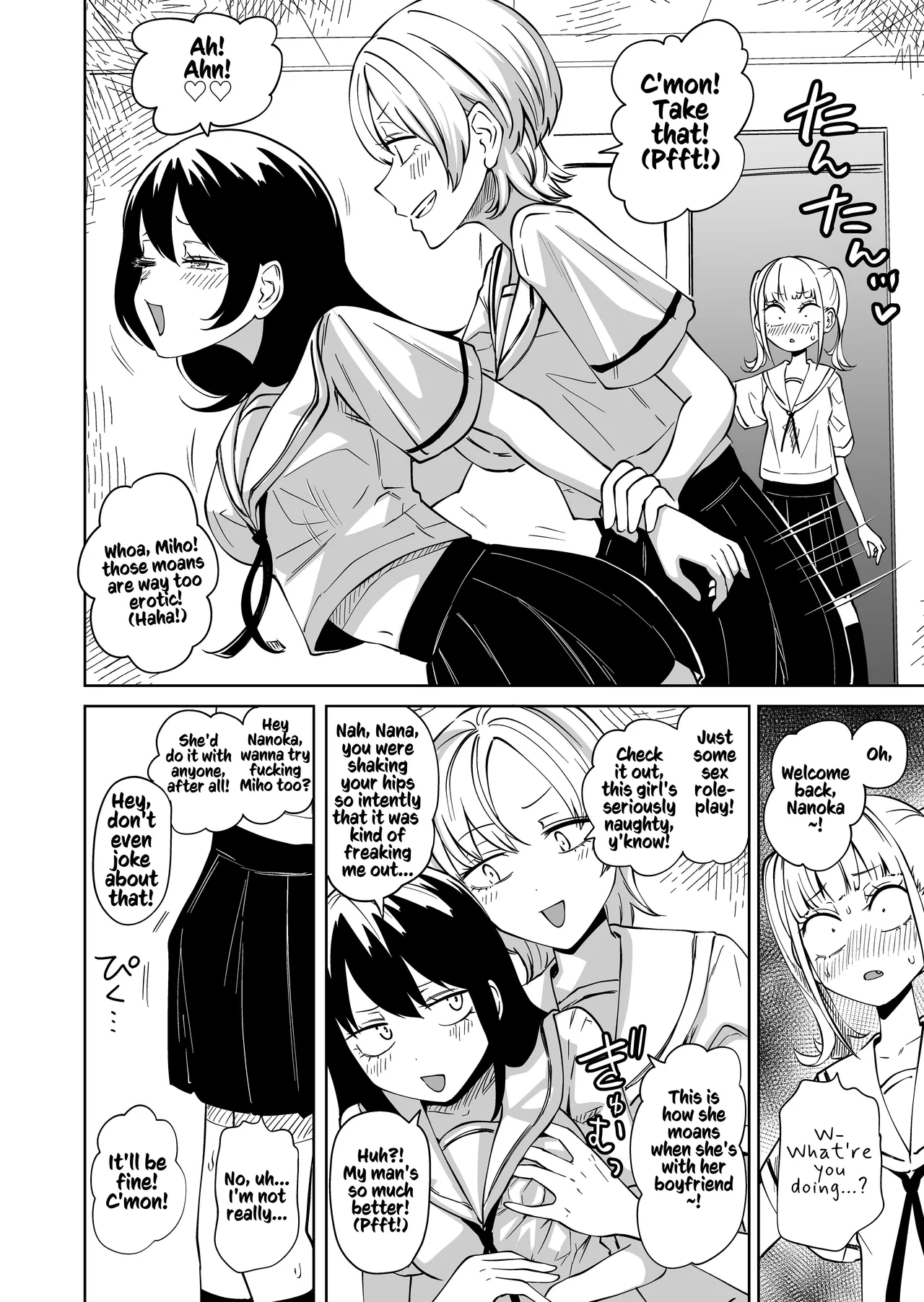 Chinpo Bare shita Ikioi de Tomodachi Zenin Onaho ni Shichaimashita | After I Was Exposed As A Futanari, I Turned All My Friends Into My Fuckholes! page 5 full