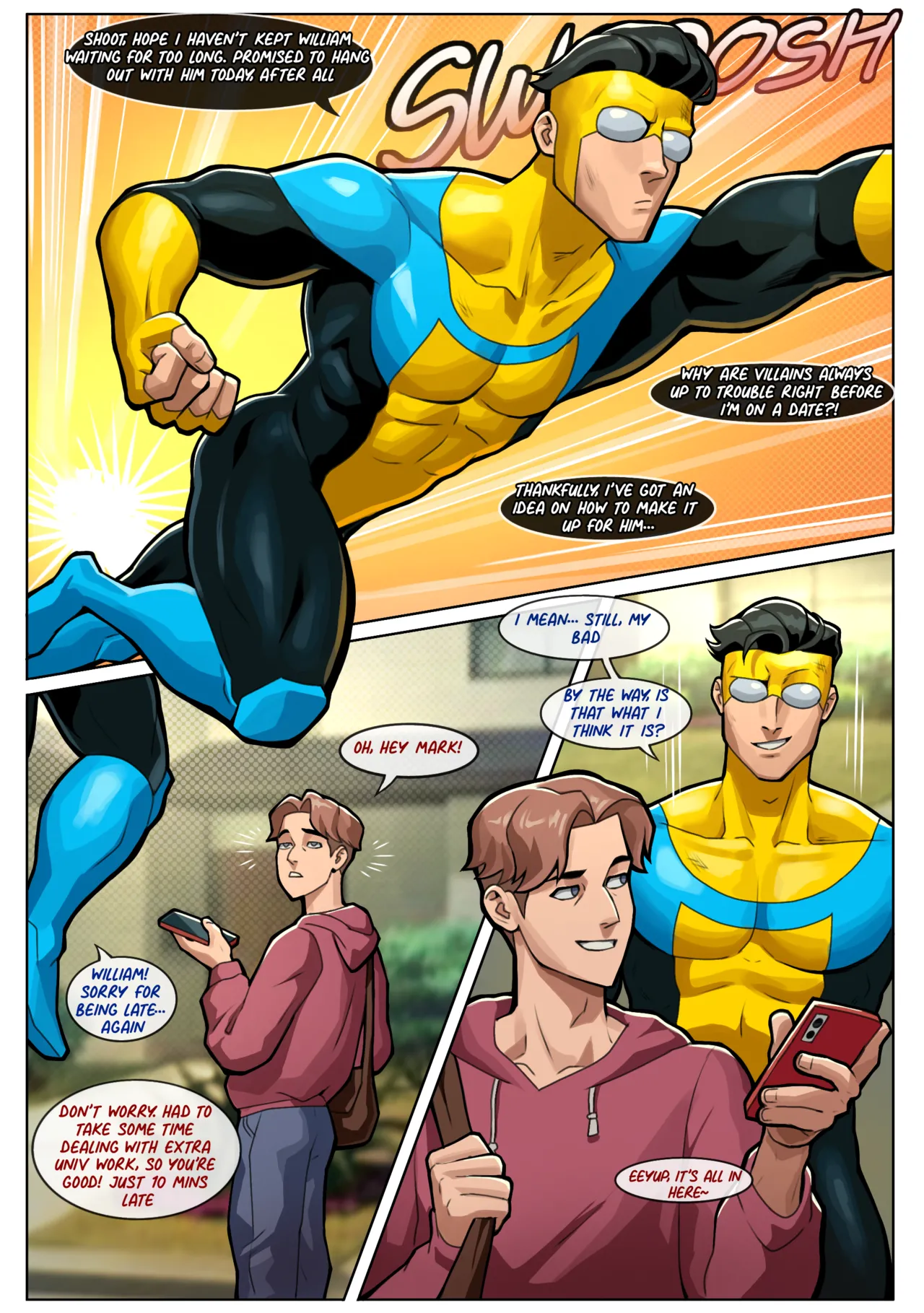 Mark x William "Don't Get Caught" | INVINCIBLE page 2 full