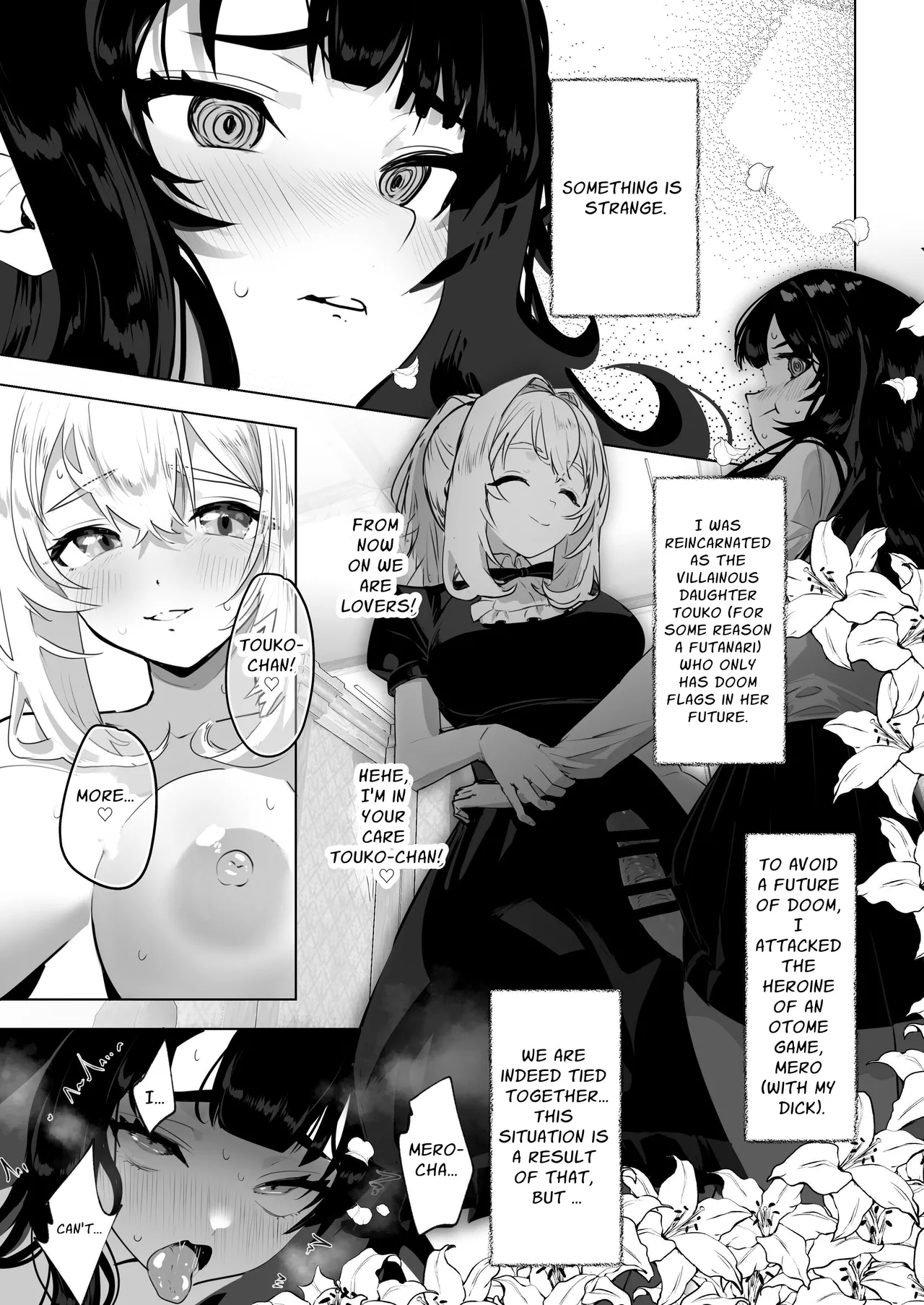 Futanari Akuyaku Reijou ni Tensei shita no de Otomege no Heroine o Kouryaku Shimasu 2 | I've Been Reincarnated As A Futanari Villainess, So I'm Conquering The Heroine Of The Otome Game 2 page 2 full