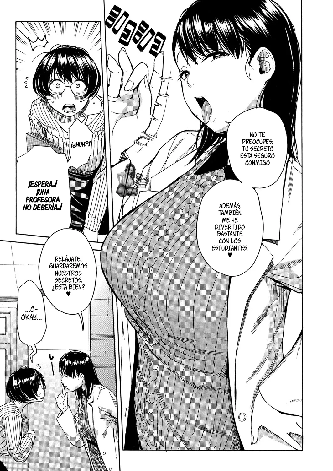 Seiyoku to Moteamashita Sensei no Sei to Jidou | Los Deseos Reprimidos De Una Profesora Y Su Lección De Sexo page 5 full