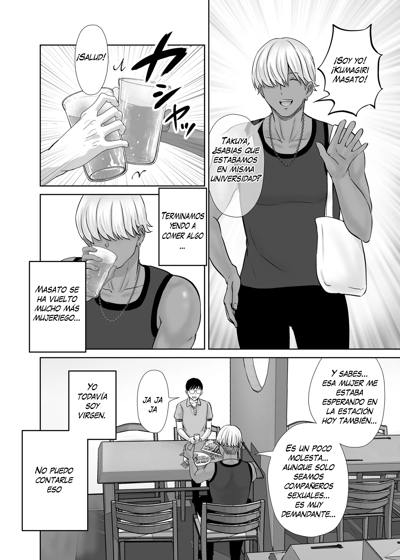 Haha Suwappingu 1 〜Ore no Kaa-san Wo Sashidashite Yanmama to Yari Makutta Hanashi〜 | Intercambio de Madres 1 〜La Historia de cómo Entregué a mi Madre y me Cogí a una Joven y Sexy Mamá〜 page 7 full